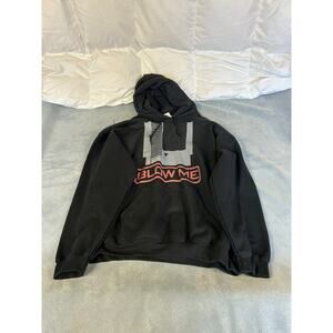 NWOT "Blow Me" Funny NES Cartridge Men's XL Hoodie Sweatshirt